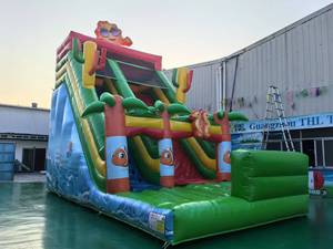 Çocuklar için ticari açık PVC şişme zıplama kalesi atlama kabarık ev şişme slaytlar - Product Image 4