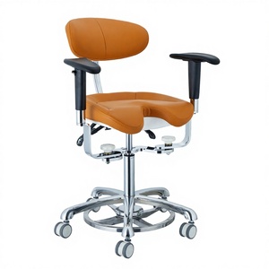 High Quality Dental Medical Lift <b>Chair</b> Handle Adjustable Height Ergonomic Stainless -Steel Gliding Movement Dental <b>Office</b> <b>Chair</b> - Product Image 3