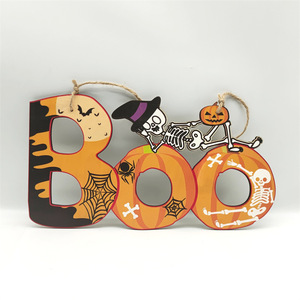 Decoración de madera de Halloween, colgante de fiesta artesanal de madera, colgante de una pieza personalizado - Product Image 2
