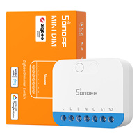 SONOFF MINI-ZBDIM MINI Extreme Zigbee Dimmer Switch Kompatibilitas Lampu Lebih Luas Pemantauan Daya Waktu Nyata Peredupan Halus dan Presisi
