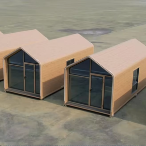 Modern Resort Prefab House Triangle Wood Colored Cabin Prefabricated Modular Homestay - Product Image 1