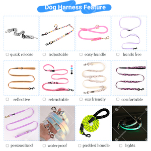 हाथ मुक्त कुत्ते पट्टा कस्टम पैटर्न बहुउद्देशीय पट्टा नरम हाथ मुक्त पालतू कुत्ते सहायक उपकरण - Product Image 4