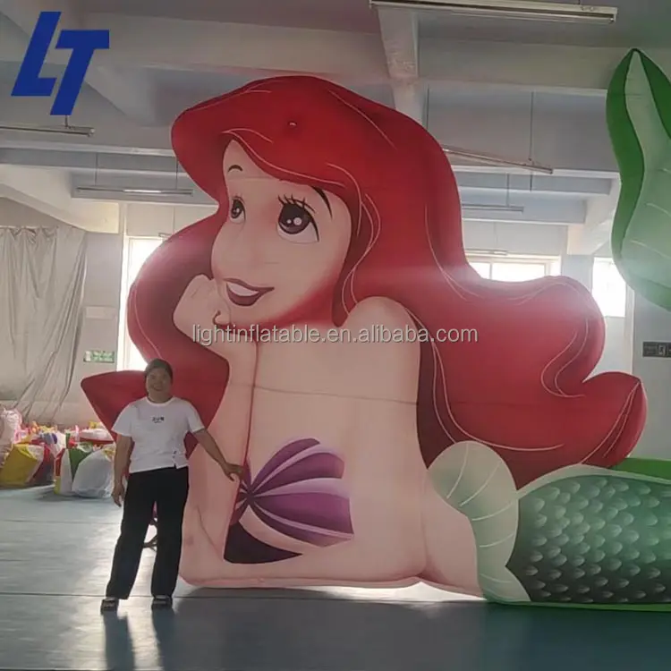 Light Giant inflated ocean costume Vivid beautiful mermaid,Blow up sea-maid H869