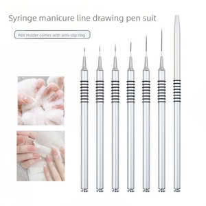 Ensemble de pinceaux pour nail art 5mm, 7mm, 9mm, 11mm, 20mm, stylo de peinture pour ongles, fournisseur de pinceaux pour nail art - Product Image 3