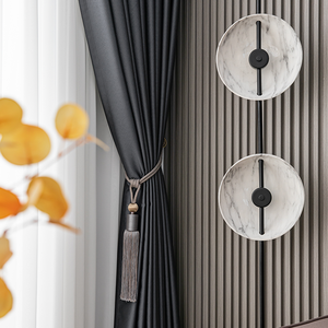 Moderne Jacquard Vorhänge Schlafzimmer Vorhang Designer Elegante Prise Falten vorhang Einfarbige Vorhänge für das Haus - Product Image 2