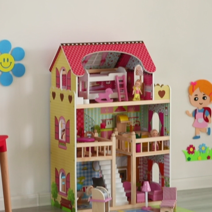 木製　ドールハウス女の子バージョン　背景にも　ゆずり　プロフ必読 木製 ドールハウス女の子バージョン 背景にも ゆずり プロフ必読