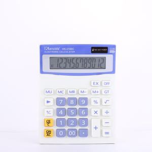 Calculadora Electrónica Karuida KK-2100C de 12 Dígitos, Doble Alimentación Solar, Azul, para Oficina y Finanzas - Product Image 1