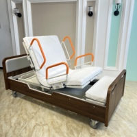 Lit d'hôpital rotatif moderne et luxueux, confortable, avec sommier en métal, matelas en mousse gel de 8 cm, sommier multi-plaques