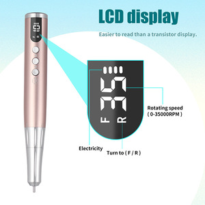 Pulidora de uñas eléctrica de 35000 rpm, lima de uñas portátil para decoración de uñas, herramienta de manicura con pantalla digital y 3 velocidades - Product Image 4