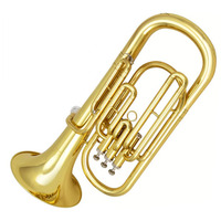 High Quality Brass Baritone Instruments with Gold Lacquer Finishing