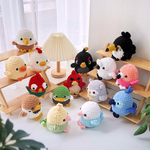 Kleine Vleugels Gehaakte Amigurumi Pluche Dieren Haken Kippen Papegaaien Eenden Uil Gehaakte Mini Vogels - Product Image 1