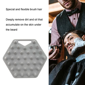 Brosse à cheveux en silicone noir OEM/ODM, gratte-tête, brosse à shampooing, masseur de cuir chevelu avec trou de suspension - Product Image 5