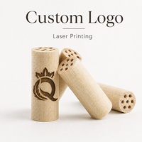 Embouts de filtre à cigarettes personnalisés avec logo, accessoire pour fumeurs, embout rond 6mm 7mm 8mm 9mm, filtre en bois nid d'abeille