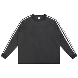 Fabricantes 360 gramos de peso pesado Casual Sport Active Crewneck Men Snow Faded Acid Wash Sudadera de manga larga de gran tamaño - Product Image 2