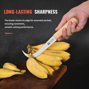 มีดตัดกล้วยด้ามไม้ขายดี ใบมีดสแตนเลส ทนทาน เป็นมิตรกับสิ่งแวดล้อม ใช้ได้หลากหลายวิธีในการตัดกล้วย - Product Image 3