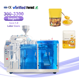 Máquina Llenadora de Líquidos y Pastas Multifuncional Totalmente Automática, Máquina Empacadora Doypack para Salsa de Curry, Mostaza y Ketchup - Product Image 1