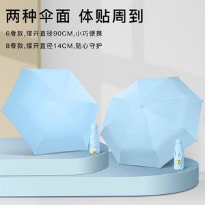 Mini Pocket Capsule Umbrella Automatic 5 Fold Sun Protection Travel Umbrella With Uv Protection For Sunny And Rainy Days - Product Image 2