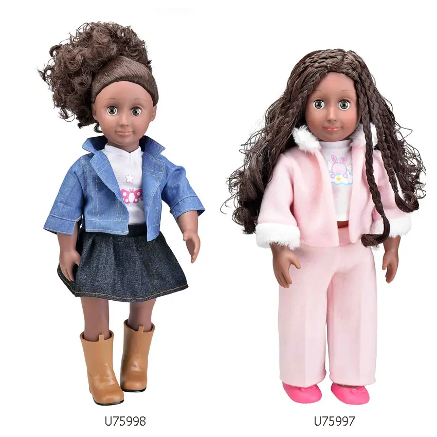 Creative Pretend Play Baby Doll 51CM African 18 Inch Doll Black Girls Fashion Doll