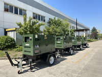 Generador Diésel Silencioso Móvil Tipo Remolque de 20kw 30kva 40kw 50kva 60kw 80Kw 100Kw 120kw 200kva 200Kw con Motor Cummins Perkins