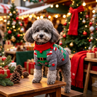 Vente en gros Pull d'hiver mignon pour chien chat et animaux de compagnie Design personnalisé classique et simple en polyester pour Noël Noël