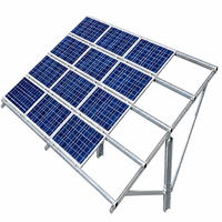 Système de montage photovoltaïque fixe à poteau unique en aluminium, résistance à la corrosion C5, durée de vie de 25 à 30 ans, ISO 9001 TUV, fourni par l'usine