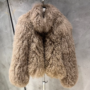 Vendita Calda Cappotto Invernale Caldo da Donna in Vera Pelliccia di Pecora Giacche in Pelliccia della Mongolia - Product Image 1