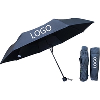 YS-3044 Fournisseur En Gros Promotionnel Logo Personnalisé Impression Publicité Coupe-Vent Manuel Ouvrir et Fermer Trois Parapluie Plié