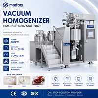 Homogénéisateur émulsifiant sous vide SUS316, machine à émulsionner à cisaillement élevé pour cosmétiques, mélangeur de crème et de lotion cosmétique, directement de l'usine