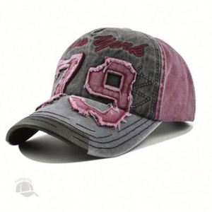 Casquette de baseball vintage unisexe avec broderie vieillie, protection solaire pour le voyage et les activités de plein air - Product Image 5