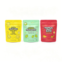 Irreguliere vorm staande pouch, voedselveilige plastic snackzak, fruitgummy snoep, op maat bedrukt, gestanst, speciale vorm verpakking