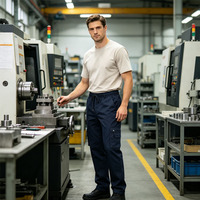 Pantalon Cargo Décontracté Personnalisé en Gros avec Cordon de Serrage, Multi-Poches, pour Travail en Extérieur et Vêtements de Travail de Construction