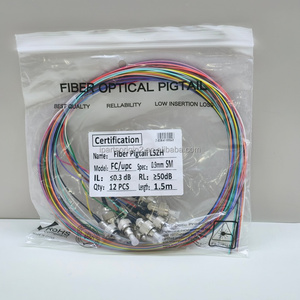 BEST QUALITY FC UPC Fiber Pigtail 12 Core Single Mode 0.9mm LSZH 1.5mm Optical Fiber Pigtail - Product Image 4
