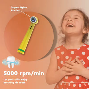 Cepillo de <span class=keywords><strong>dientes</strong></span> eléctrico sónico para niños, cepillo de <span class=keywords><strong>dientes</strong></span> giratorio, tipo de batería IPX5, resistente al <span class=keywords><strong>agua</strong></span>, blanqueamiento dental de dibujos animados, cerdas suaves para niños - Product Image 5