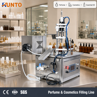Machine automatique de remplissage et de bouchage de petites bouteilles, pompe péristaltique 3000BPH, remplisseuse de bureau pour bière, lait, cosmétiques, parfums, produits chimiques