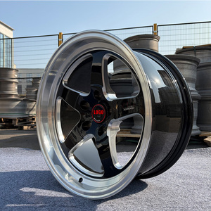 Cerchi Forgiati Stile S71 da 17-20 Pollici 5x120 5x114.3 Nero Lucido con Bordo Lavorato, Cerchi da Corsa per <span class=keywords><strong>Corvette</strong></span>, Mustang, Camaro - Product Image 4