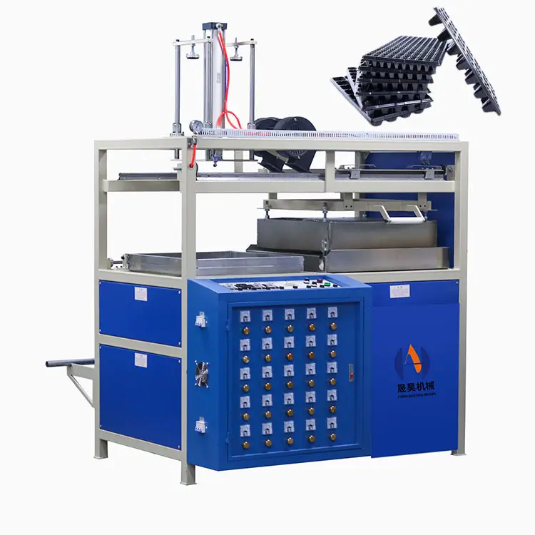Macchine per la formatura sottovuoto in plastica Semi automatica vassoio per semina Blister vassoio per Semi termoformatrice