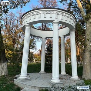 Sculpture de pavillon romain en marbre sur mesure, grande taille, célèbre, pour la décoration extérieure de jardins, parcs et cours - Écologique et durable - Product Image 1