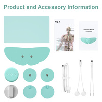 Appareil de Physiothérapie TENS sans Fil pour Soulagement des Douleurs Menstruelles et Musculaires, 6 Modes, Stimulateur Musculaire et Masseur