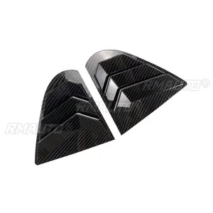 For Mitsubishi Lancer EX X EVO 2008-2018 Car Rear <b>Window</b> Side <b>Vent</b> Shutter Louver Cover Trim Auto Parts Carbon Fiber Style - Product Image 2