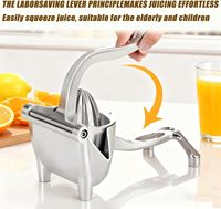 Multifunctionele handmatige citruspers voor sinaasappels, citroenen en fruit, duurzaam plastic (PP), huishoudelijk gebruik, klein keukenhulpmiddel, handbediend