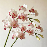 Orchidée Cymbidium artificielle rose L-307, toucher doux et réaliste, fleur artificielle pour l'intérieur et les mariages, vente en gros