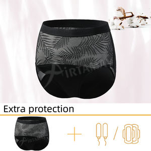 Braguitas Menstruales Green Envoy con Diseño de Encaje y Estampado de Plantas, <span class=keywords><strong>Bombacha</strong></span> de 4 Capas de Secado Rápido a Prueba de Fugas, Oeko - Product Image 5