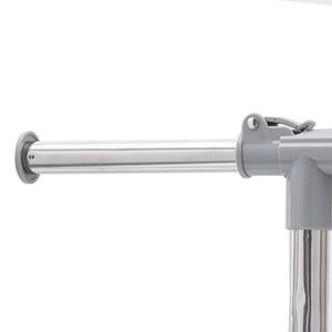 Séchoir à <span class=keywords><strong>linge</strong></span> multifonctionnel en acier inoxydable à trois niveaux, robuste, <span class=keywords><strong>avec</strong></span> 6 roues et base pliable - Product Image 3