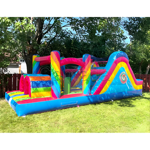 Pista de Obstáculos Inflable Resistente, Comercial, Pequeña, Personalizable, con Juegos Desafiantes para Niños y Adultos - Product Image 5