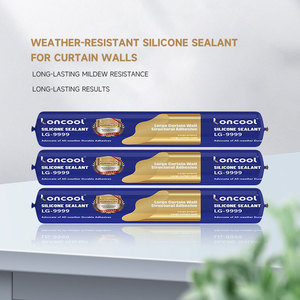 Adhésif silicone structurel haute performance Loncool 9999 pour fixation de murs-rideaux en verre extérieur, pierre et travaux de menuiserie ISO/CE - Product Image 2
