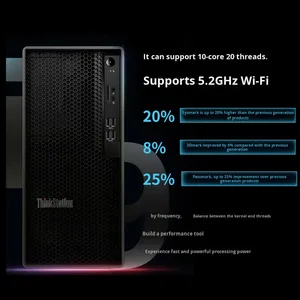 Workstation ThinkStation K-C2/C3 I5 I7 I9 per Rendering Video, Design e Gaming, <span class=keywords><strong>Computer</strong></span> Desktop con Porta USB P3 - Product Image 2