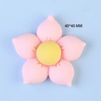 Grandes breloques en résine en forme de fleur, grandes fleurs de tournesol de dessin animé, décoration DIY pour coque de téléphone