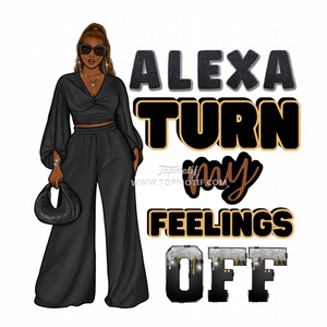 Sono strada, quindi guarda in entrambe le direzioni prima di incrociarmi Applique per stampa a trasferimento termico da ragazza Afro per indumenti felpa borse cuscini - Product Image 5