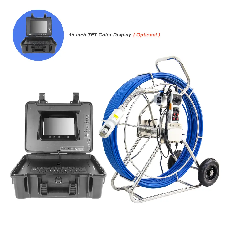 Wospon ống thoát nước video kiểm tra máy ảnh teleinspection borescope Push Rod máy ảnh