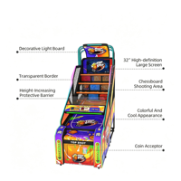 Machine de jeu d'arcade de basket-ball électronique à monnayeur pour la vente en gros, machine de tir au panier de basket-ball pour l'intérieur
